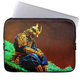 Capa Para Notebook Guerreiro Samurai em Armadura Dourada – Épico Japo