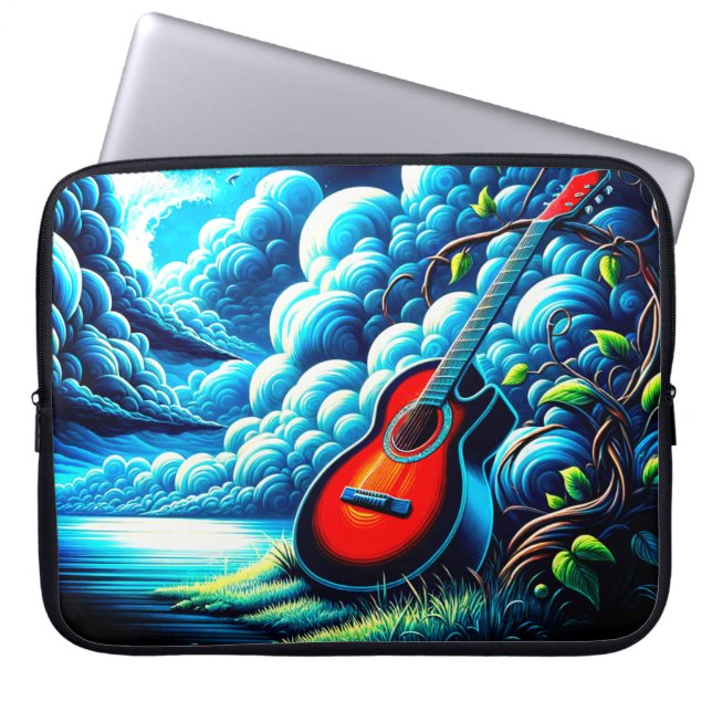 Capa Para Notebook Guitarra (Frente)