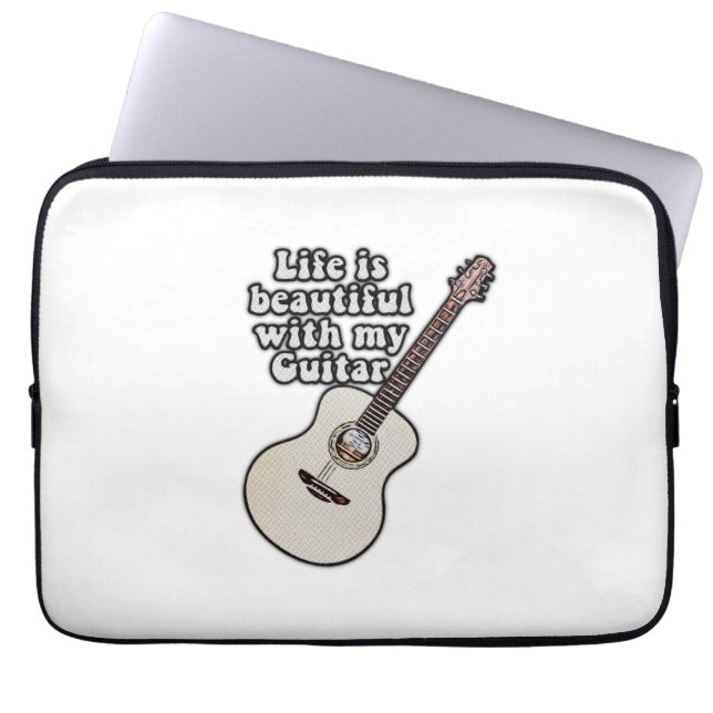 Capa Para Notebook guitarra positiva para guitarristas (Frente)