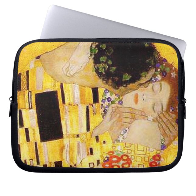 Capa Para Notebook Gustav Klimt A Pintura Clássica Beija (Frente)