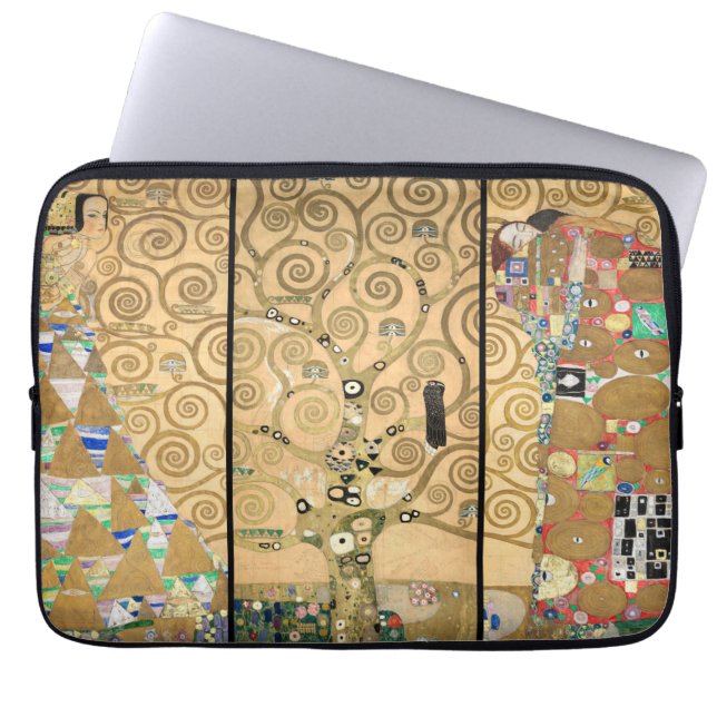 Capa Para Notebook Gustav Klimt - Árvore de Vida de Stoclet Frieze (Frente)
