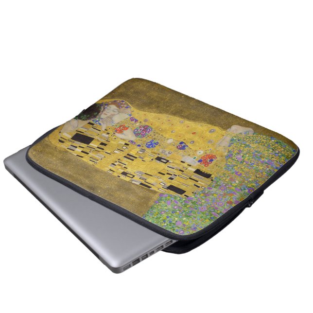 Capa Para Notebook Gustav Klimt é a pintura de beijo (Frente Inferior)