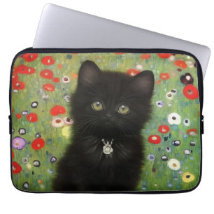 Capa Para Notebook Gustav Klimt Kitten