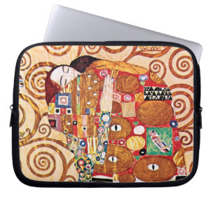 Capa Para Notebook Gustav Klimt - O Abraço - Pintura de Arte Fina