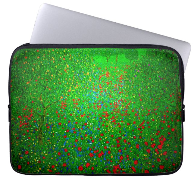 Capa Para Notebook Gustav Klimt Poppy Field (Frente)