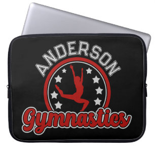 Capa Para Notebook Gymnastics ADD NAME Gymnast Vault Floor Athlett