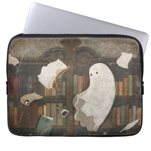 Capa Para Notebook Há Um Poltergeist Na Biblioteca