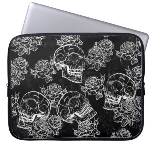 Capa Para Notebook Habilidades e Rosas de giz Gótica Glam Funky Gru