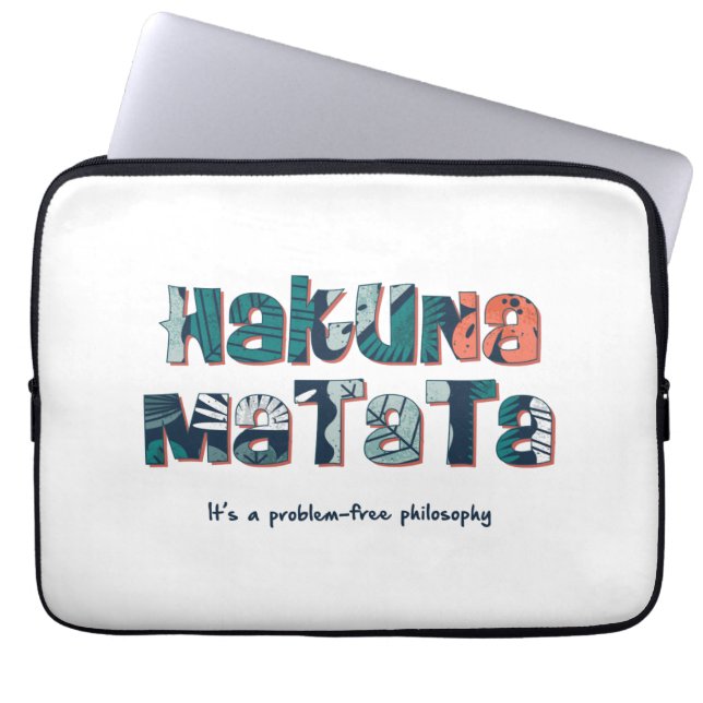 Capa Para Notebook Hakuna Matata (Frente)