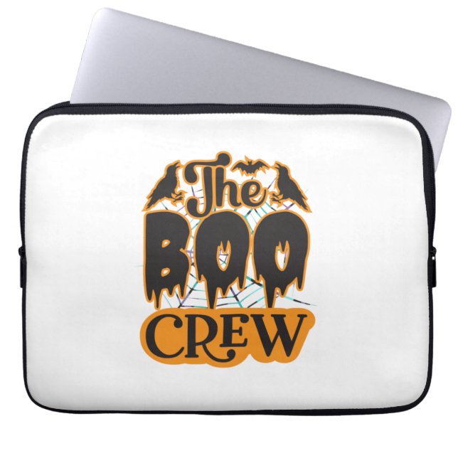 Capa Para Notebook Halloween A Tripulação Do Boo (Frente)