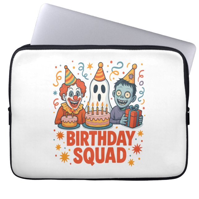 Capa Para Notebook Halloween Birthday Squad Clowy Clowy Clowy Ghost Z (Frente)