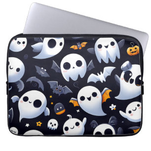 Capa Para Notebook Halloween com fantasmas bonitos