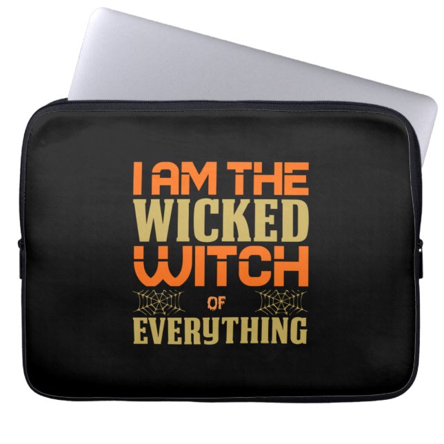 Capa Para Notebook Halloween Eu Sou A Bruxa Má De Tudo (Frente)