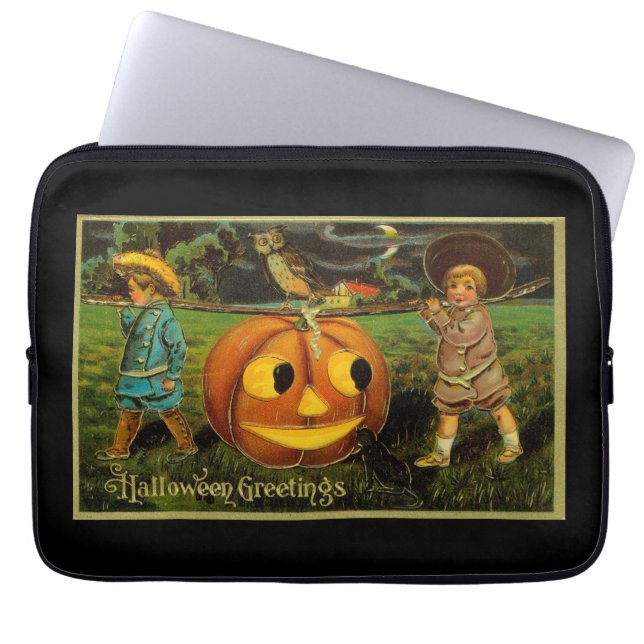 Capa Para Notebook Halloween Jack-o-Lantern Harvest Night por Criança (Frente)