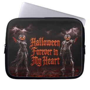 Capa Para Notebook Halloween Para Sempre No Meu Coração Abóbora Gótic
