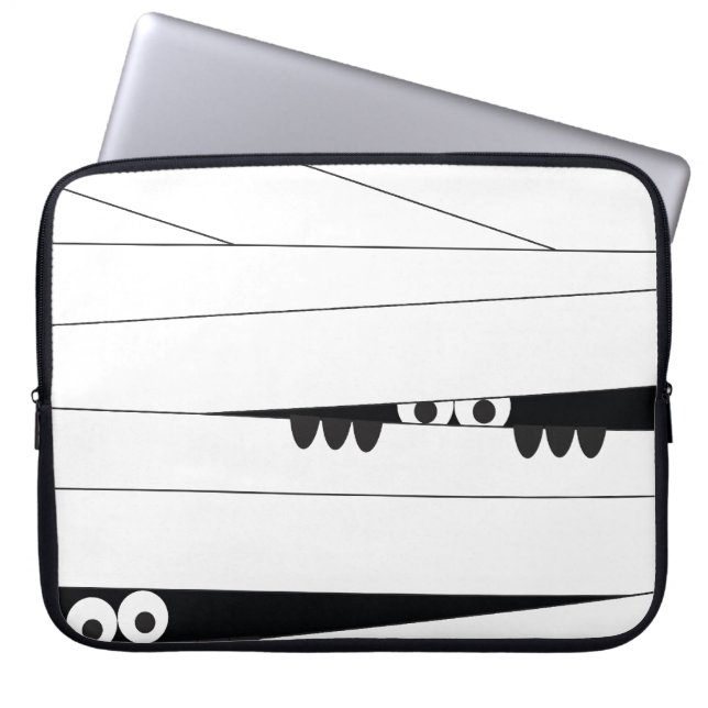 Capa Para Notebook Halloween Peeking Mummy (Frente)