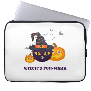 Capa Para Notebook Halloween, pelo de bruxa