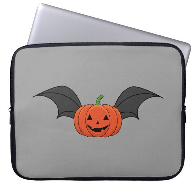 Capa Para Notebook Halloween Pumpkin Bat (Frente)