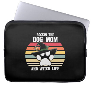 Capa Para Notebook Halloween Rockin the Dog Mãe and Witness Xmas