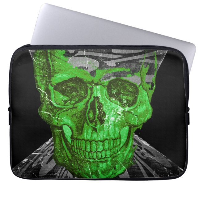 Capa Para Notebook Halloween Skull (Frente)