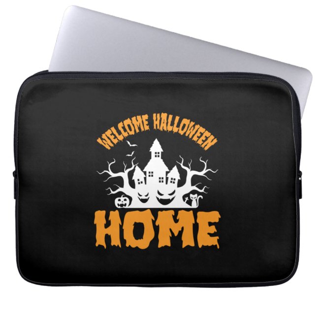 Capa Para Notebook Halloween Welcome Halloween Home Birthday (Frente)