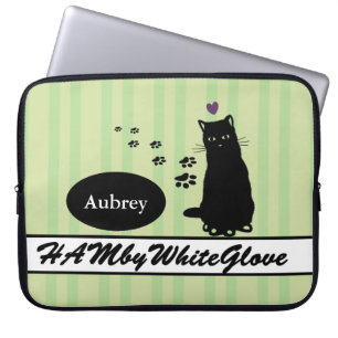 Capa Para Notebook HAMbyWG - Bolsa de laptop de Neoprene - w Gato e S