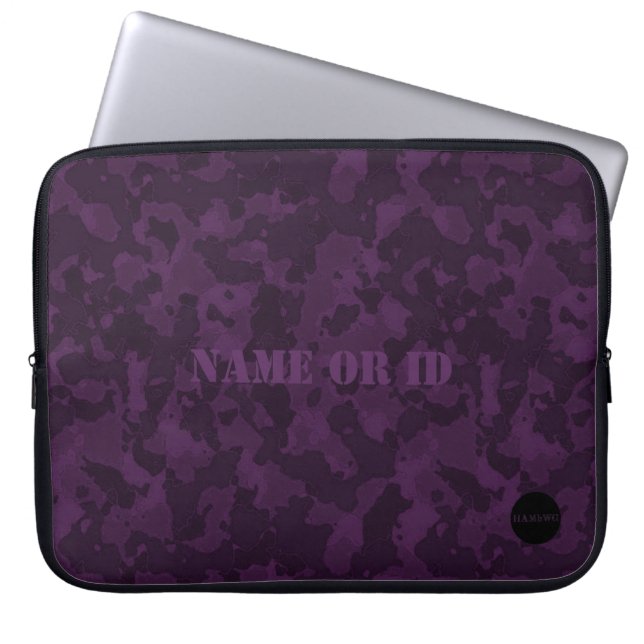 Capa Para Notebook HAMbyWG - Camouflage em Ametist Roxo (Frente)
