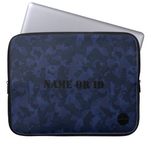 Capa Para Notebook HAMbyWG - Camuflagem em Azul Marinho