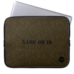 Capa Para Notebook HAMbyWG - Design inspirado em camuflagem em Marrom