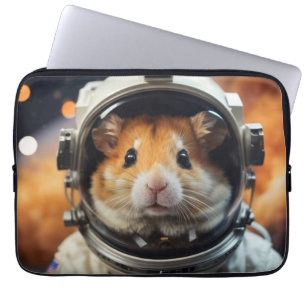 Capa Para Notebook Hamster do Astronauta Espacial Exterior