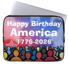 Capa Para Notebook Happy Birthday America 1776 to 2026