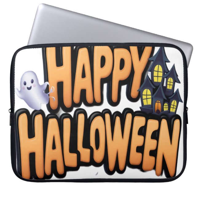 Capa Para Notebook Happy Halloween  (Frente)