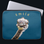 Capa Para Notebook Happy Ostrich<br><div class="desc">Feliz avestruz - Escolha sua cor</div>