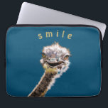 Capa Para Notebook Happy Ostrich<br><div class="desc">Feliz avestruz - Escolha sua cor</div>