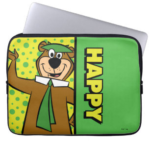 Capa Para Notebook Happy Yogi Bear