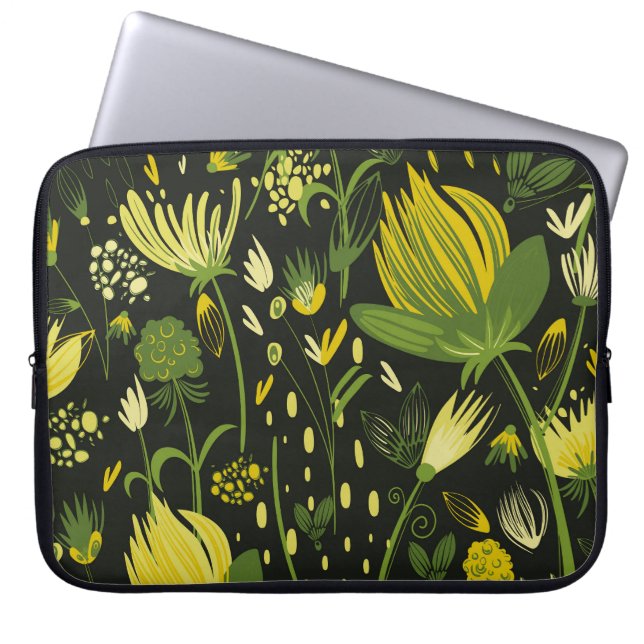 Capa Para Notebook Harmonia Floral em Buquê Adorável. (Frente)