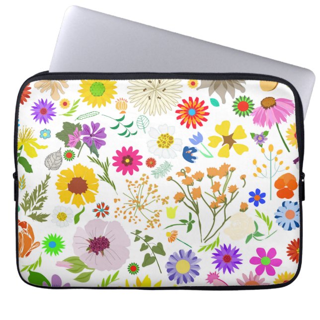 Capa Para Notebook Harmonia floral em Springtime (Frente)