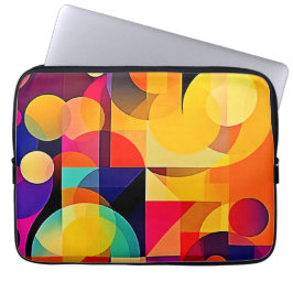 Capa Para Notebook Harmonia Geométrica Vibrante