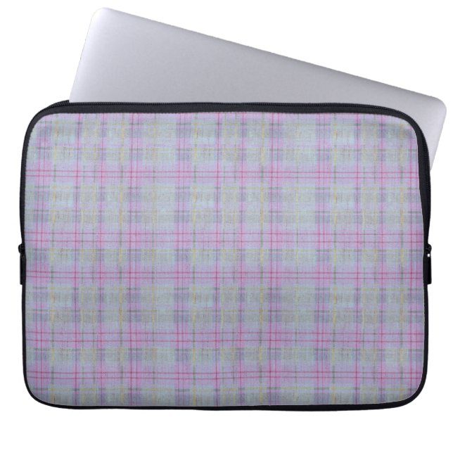 Capa Para Notebook Harmonia Xadrez Lavanda  (Frente)