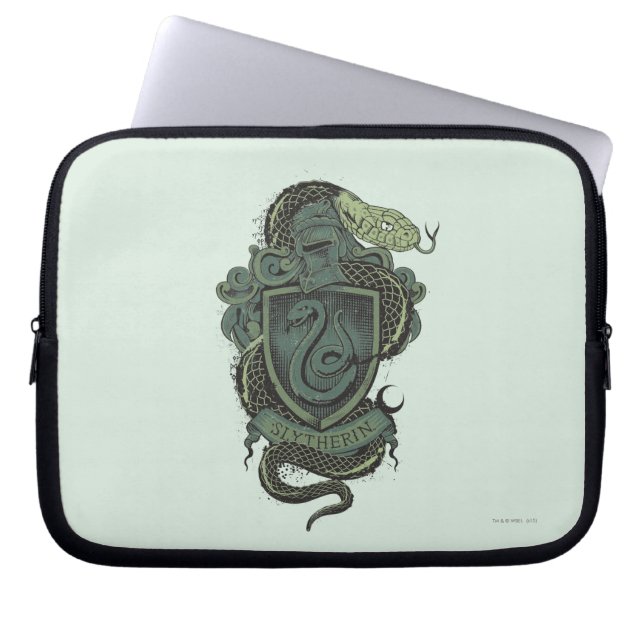 Capa Para Notebook Harry Potter  | Brasão de Slytherin (Frente)