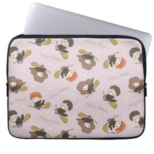 Capa Para Notebook HARRY POTTER™, Hermione e Ron Flying Patterm