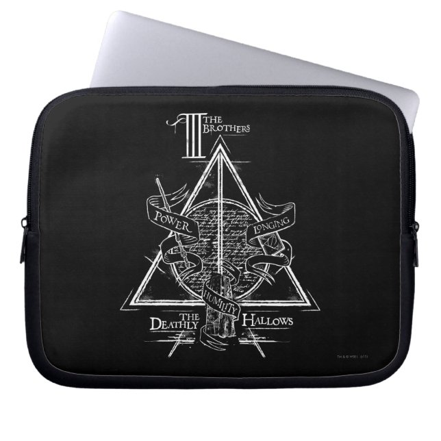Capa Para Notebook Harry Potter Spell | FEIRAS MORTAS (Frente)