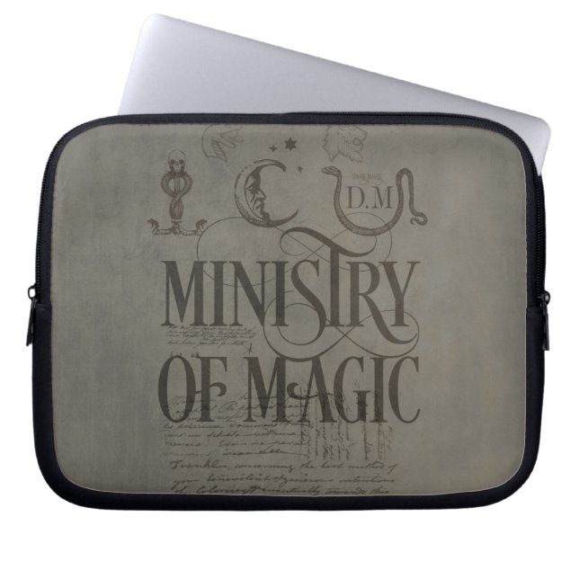 Capa Para Notebook Harry Potter Spell | MINISTÉRIO DA MÁGICA (Frente)