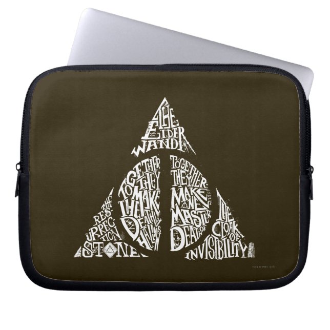 Capa Para Notebook Harry Potter Spell | Típica MORTEMENTE HALLOW Gr (Frente)