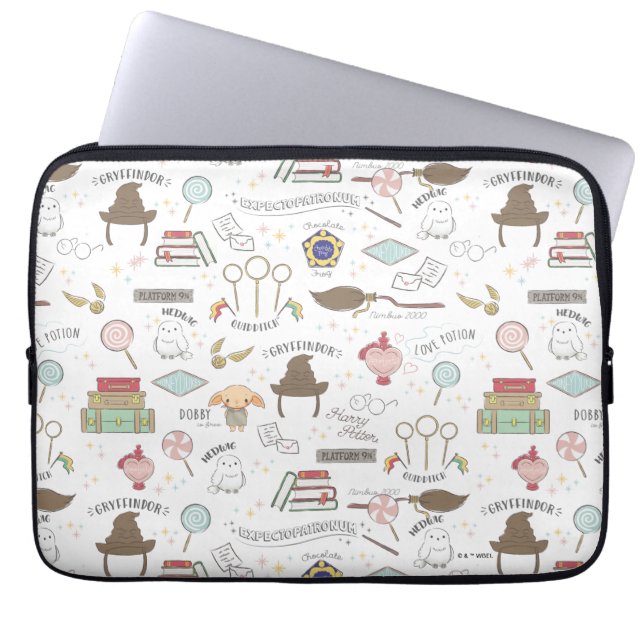 Capa Para Notebook HARRY POTTER™ Tiny Magic Pattern (Frente)