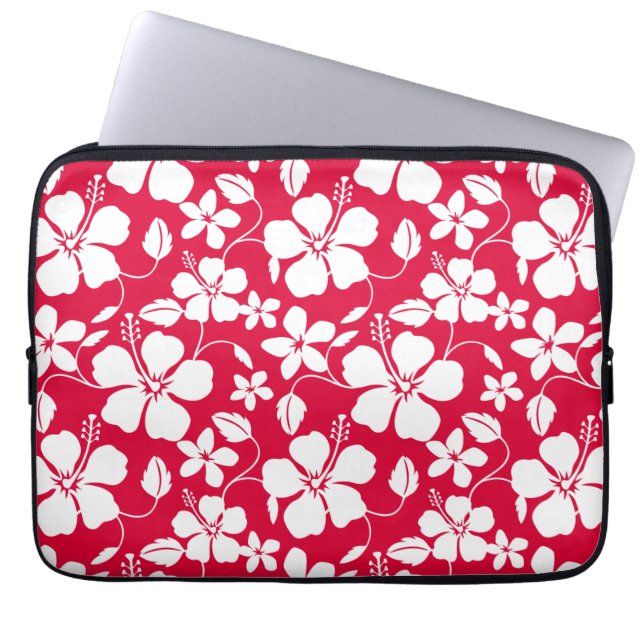 CAPA PARA NOTEBOOK HAWAIIAN HULA (HIBISCUS) RED (Frente)