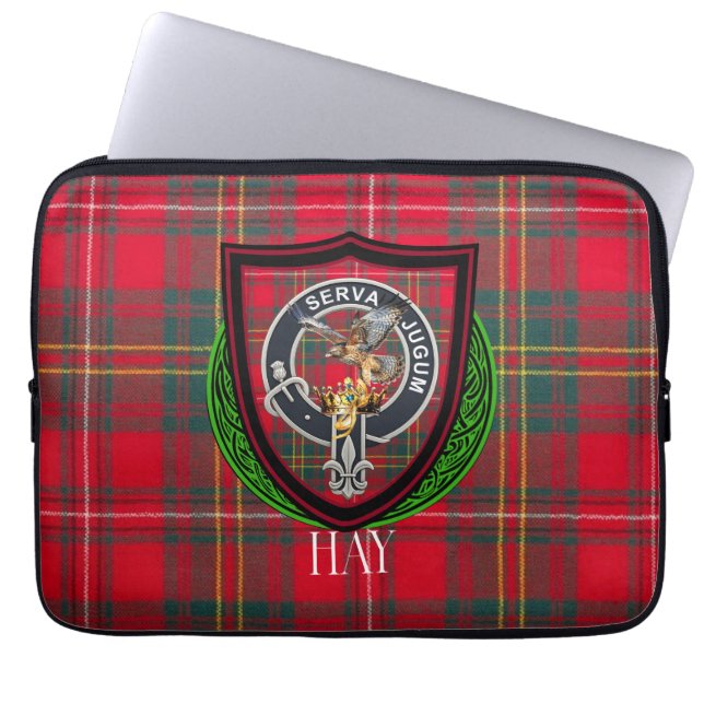 Capa Para Notebook Hay Scottish Clan Tartan & Crest (Frente)