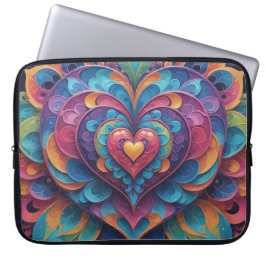 Capa Para Notebook Heart Mandala