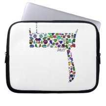 Hebraico - Letra DALET feita com pedras magnéticas