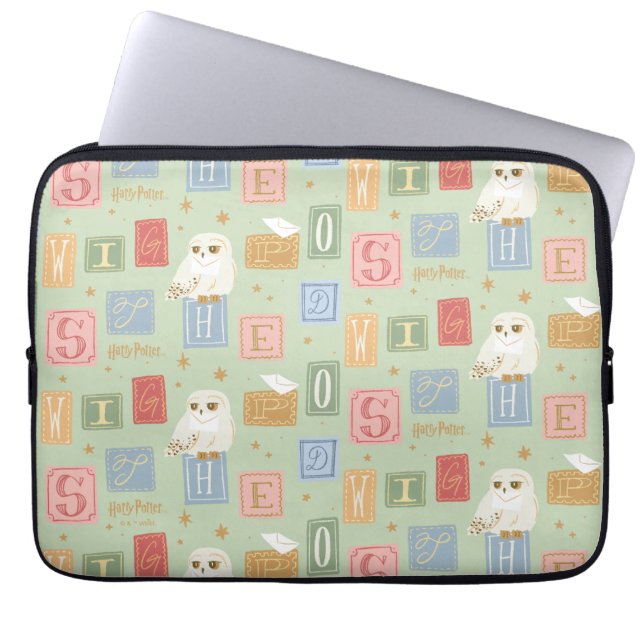 Capa Para Notebook Hedwig Post Letter Block Pattern (Frente)